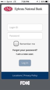 ENB Bank on the Go mobile app
