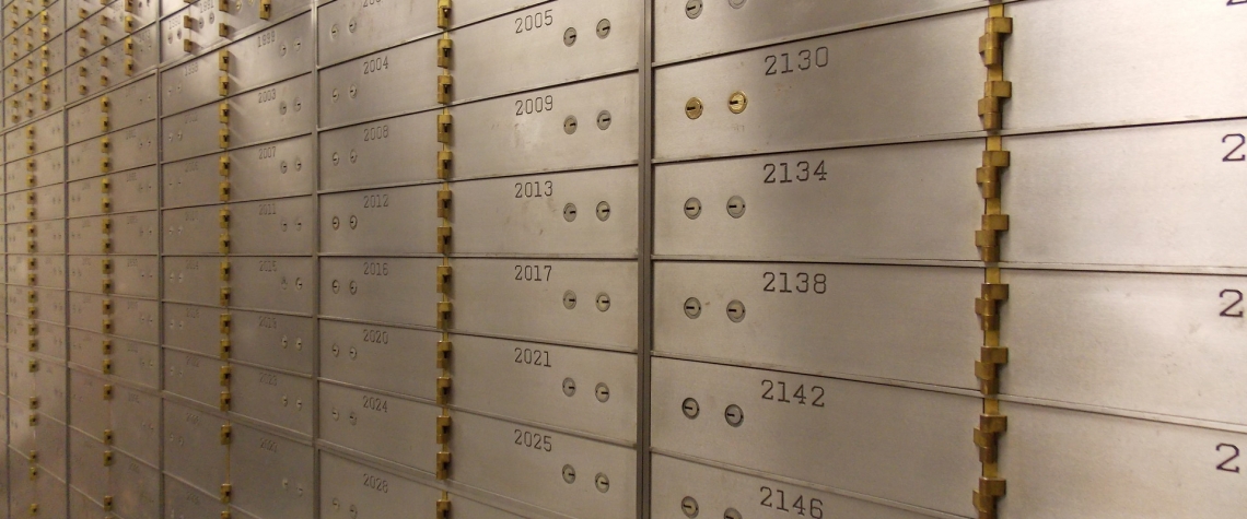 Safe deposit boxes at Ephrata National Bank