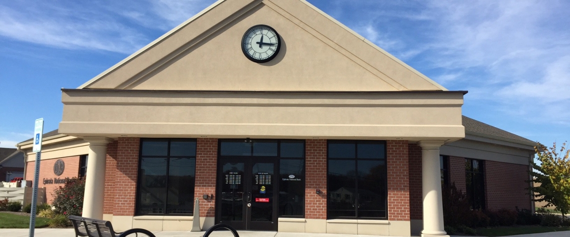 Exterior image of the Ephrata National Bank in the Myerstown PA location