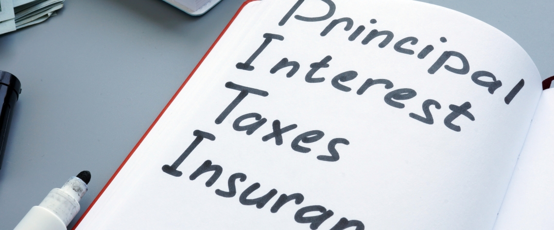 PITI principal, interest, taxes and insurance written by hand.