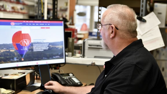 Man with computer