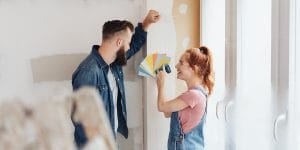 Couple Choosing Paint Colors